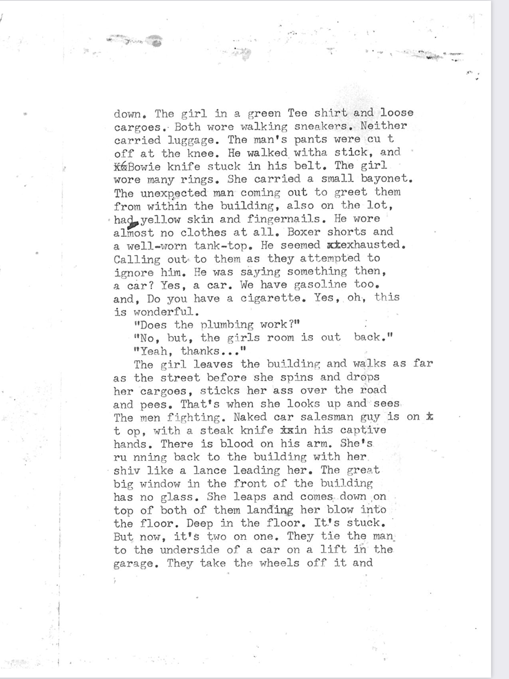 an image of typewritten text